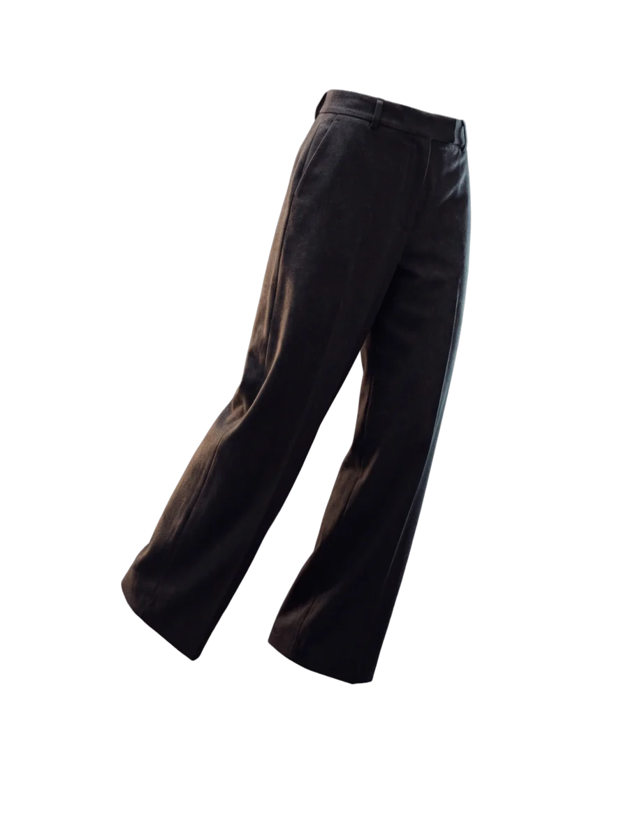 Charcoal trousers cutout